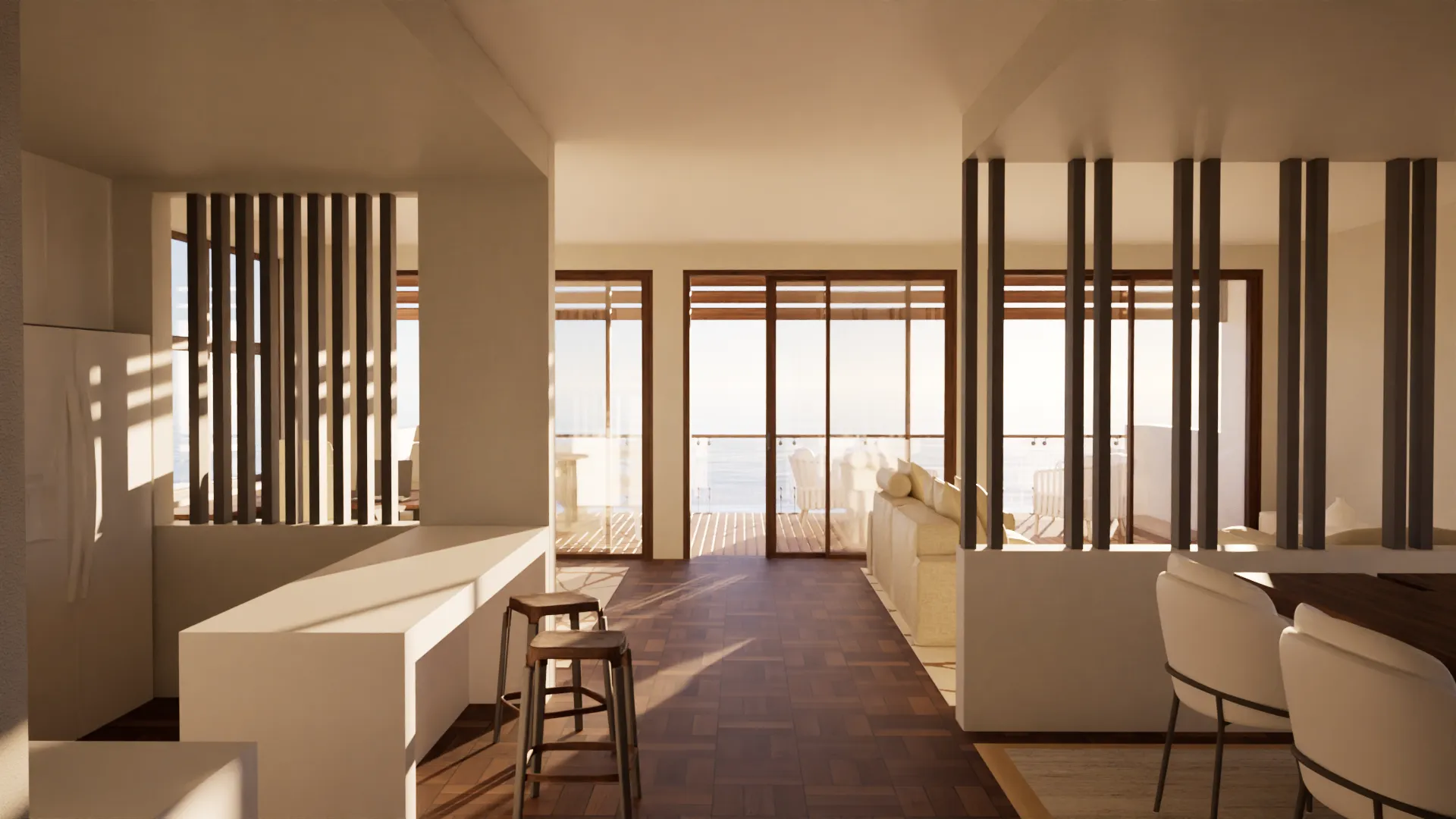 Interior, wide view